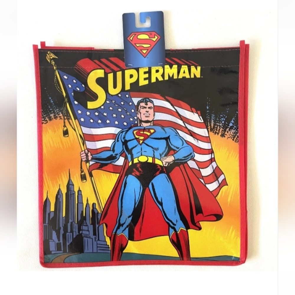 Superman Tote Bag 🆕 Marvel DC Recyclable Grocery Tote Bag